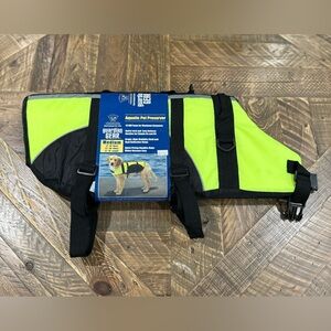 Guardian Gear Aquatic Pet Preserver Life Jacket Vest Yellow Medium 12-16" Length